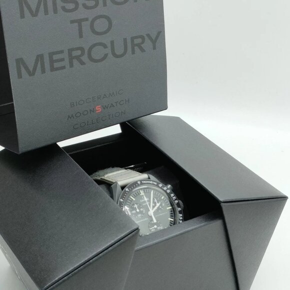 Omega x Swatch Watch 42mm Men's Grays 350-052325 - Picture 9 of 9